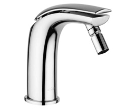 Фото Смеситель для биде Webert Aria AI840102 Белый глянцевый с ручкой Basalto