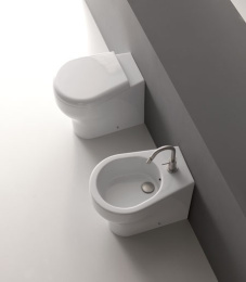 Фото Kerasan K09 452001 Биде напольное приставное