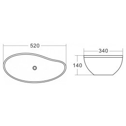 Накладная раковина BelBagno BB1362