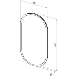Зеркало Aquanet Монте (00288969) Белый