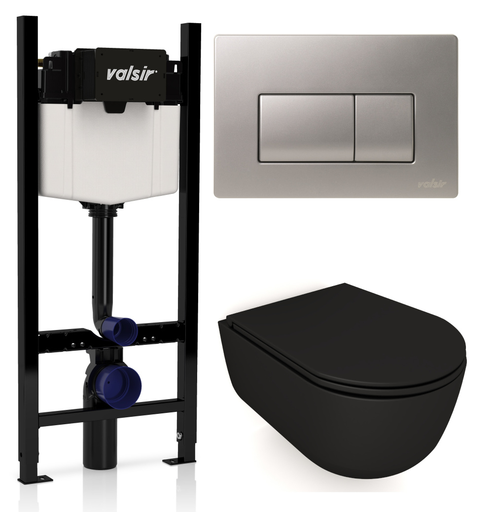 KIT VSCrM 7334NEMT Slim P1 Комплект инсталляции 4 в 1, WINNER S BLOCK VS0853202, унитаз DREAM 7334NE