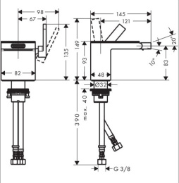 Axor MyEdition 47212000 Смеситель для биде