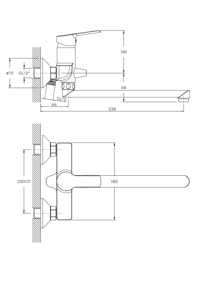 Смеситель для ванны RUSH Victoria VI7135-16