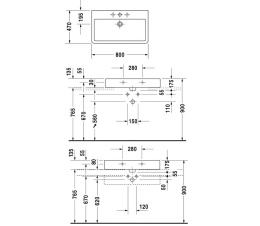 Фото Раковина для мебели Duravit Vero 0454800027, белый