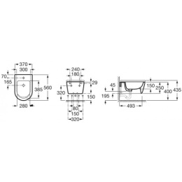 Фото Биде подвесное Roca Inspira (357525000) белый