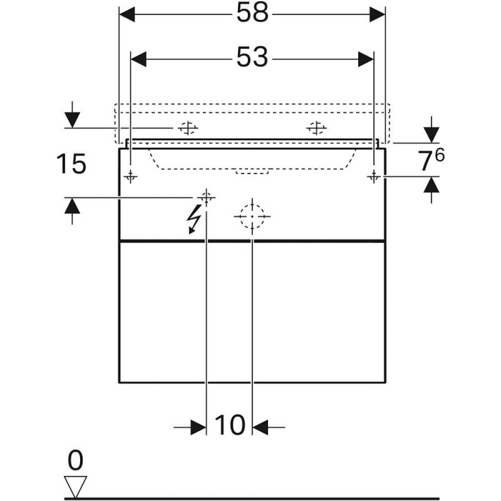 Geberit Xeno2 500.506.00.1 Тумба для раковины, с ящиками выдвижными