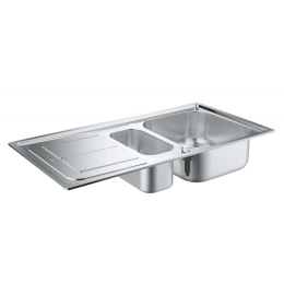 Grohe K300 31564SD0 Мойка для кухни из нержавейки, 2 чаши с крылом