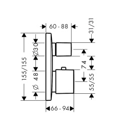 Фото Смеситель для душа Hansgrohe PuraVida (15775000) хром