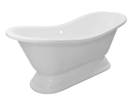 Фото Эстет Ванна "Boston silk" с литым подиумом 1800х740