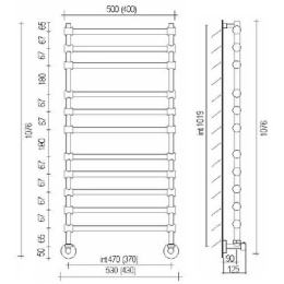 Полотенцесушитель Margaroli Sole 464TS4711CG
