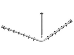 Фото Набор штанг для душевой занавески Keuco Plan 14937010900, хром