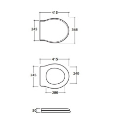 Фото Сиденье с крышкой для унитаза Globo Paestum (PS24RB) белый, золото