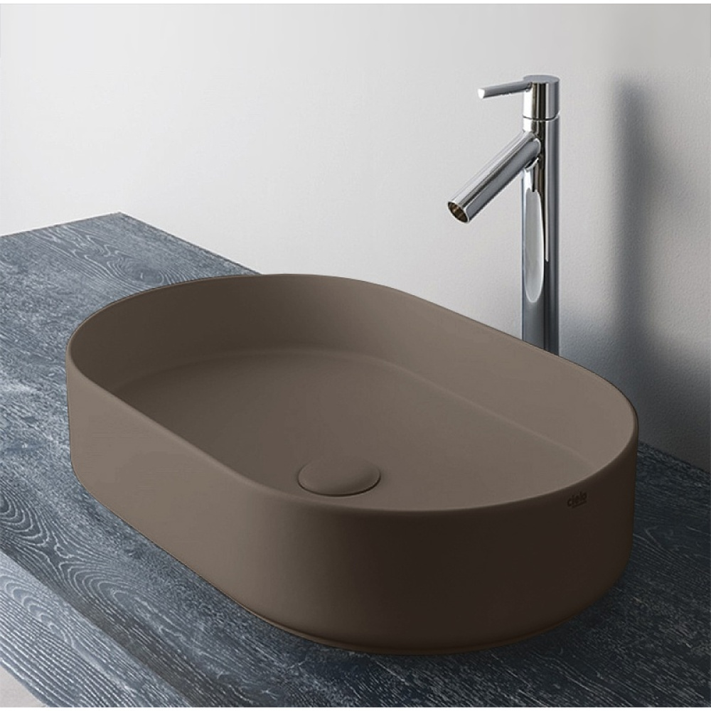 Ceramica CIELO Shui Comfort SHCOLAO60 AN - Раковина накладная на столешницу 60*38 см (Arenaria)