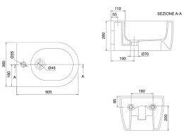 Биде подвесное Scarabeo MOON 5521