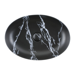 Раковина накладная 55.5 см AeT Elite (L616T0R0V0483) черный матовый