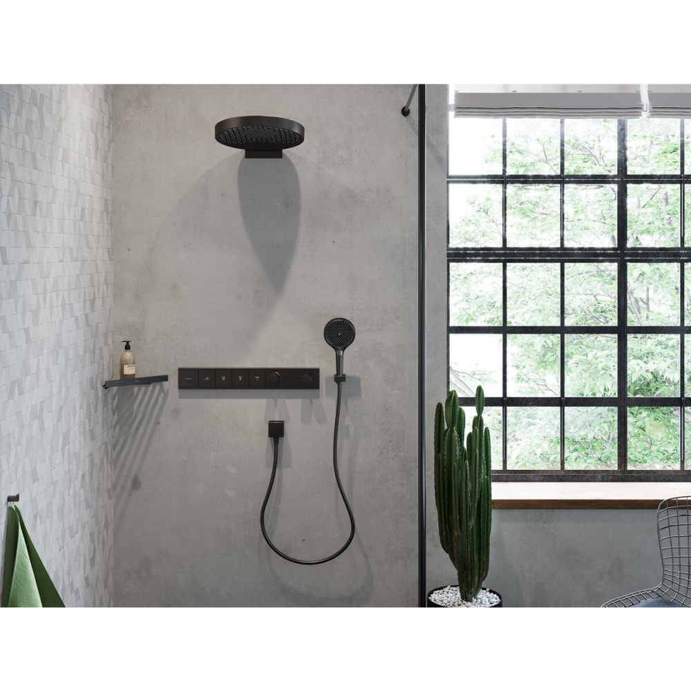 Ручной душ Hansgrohe Rainfinity (26864340) шлифованный черный хром
