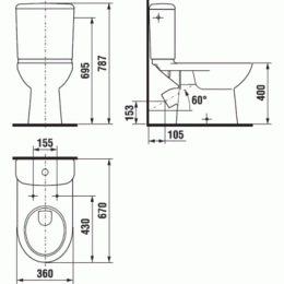 Унитаз-компакт Jika Olymp 8.2261.4.000.242.9