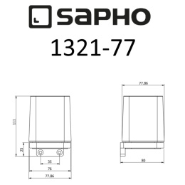Sapho Olymp 1321-77 Стакан OLYMP для зубных щёток с держателем, хром
