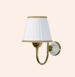 Настенная лампа светильника Tiffany World Harmony TWHA029bi/oro без абажура, белый/золото