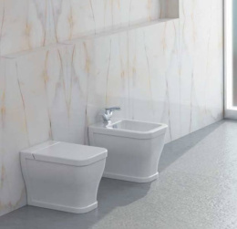 Cielo OPERA (Quadro) OPVAQ унитаз напольный, приставной к стене в комплекте с сидением и крышкой (цв