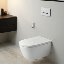Фото Унитаз подвесной Villeroy & Boch ViClean-I V0E200R1 с функцией биде, альпийский белый CeramicPlus