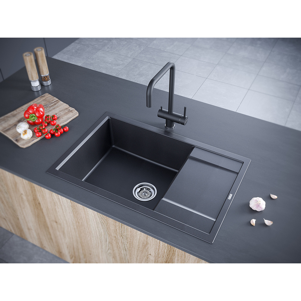 Мойка для кухни Paulmark Flugen (PM317850-BL) чёрный