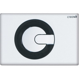 Кнопка смыва Creavit (GP5001.02) черный, белый