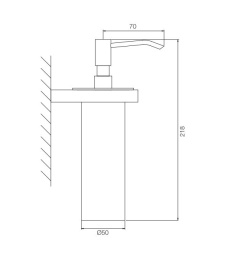 FIMA Carlo Frattini Quadra F6023/3CR Дозатор жидкого мыла