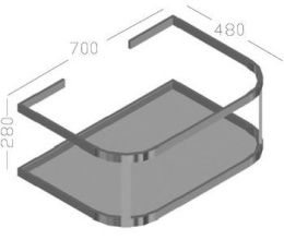 Фото Полотенцедержатель Hatria Daytime (Y0PA01)