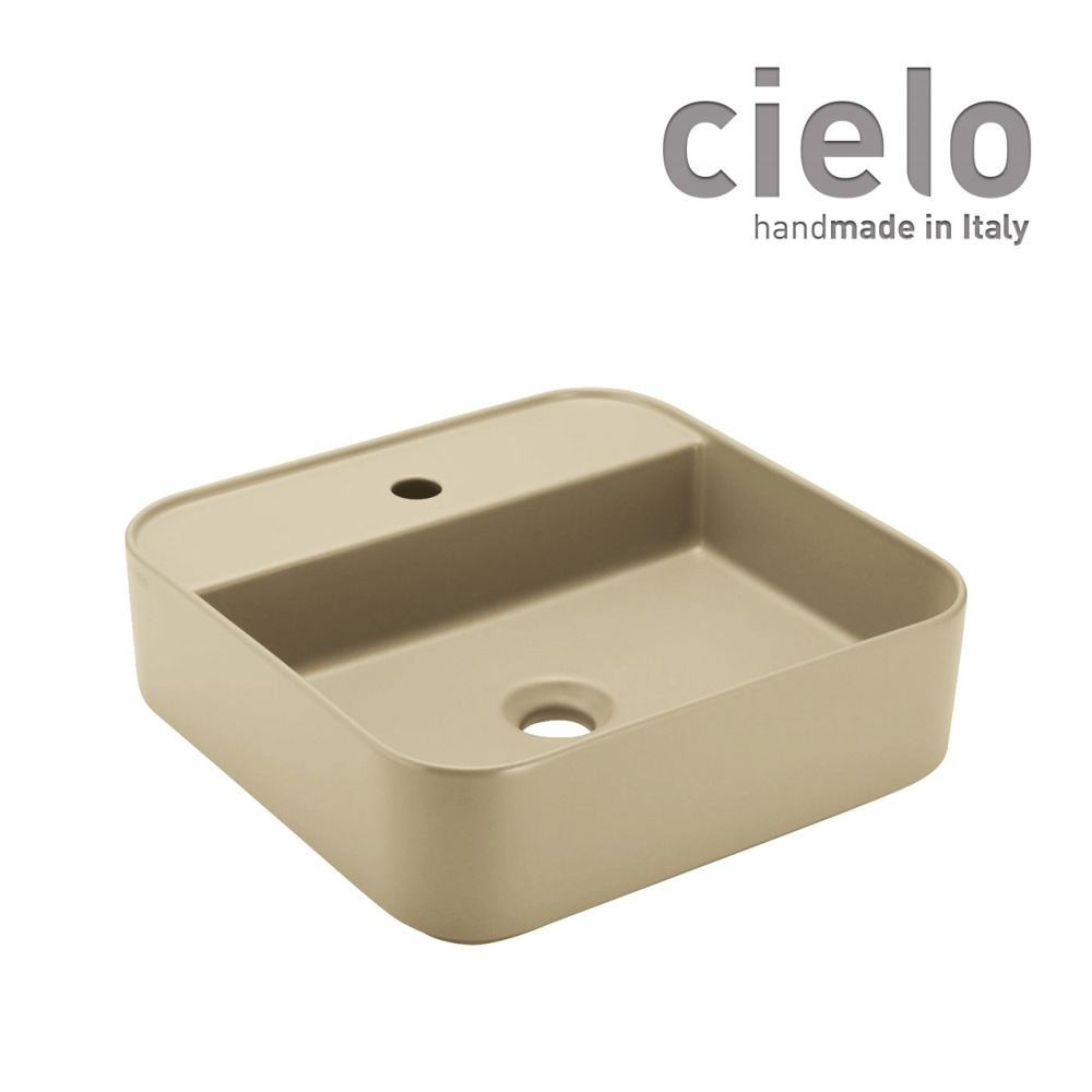 Ceramica CIELO Shui Comfort SHCOLAQF LN - Раковина для ванной комнаты 44*43 см, подвесная - накладна