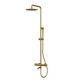 Фото Душевая система с термоcтатом Paini Cox 78PJ687THSSD250F1B золото
