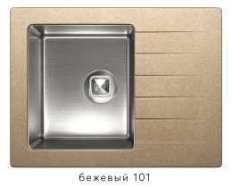 Фото Мойка кухонная TOLERO бежевый (TOLERO twist TTS-660)