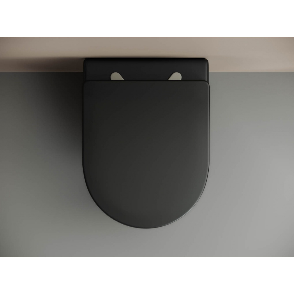 Подвесной унитаз Ceramica Nova METROPOL CN4002MB с сиденьем
