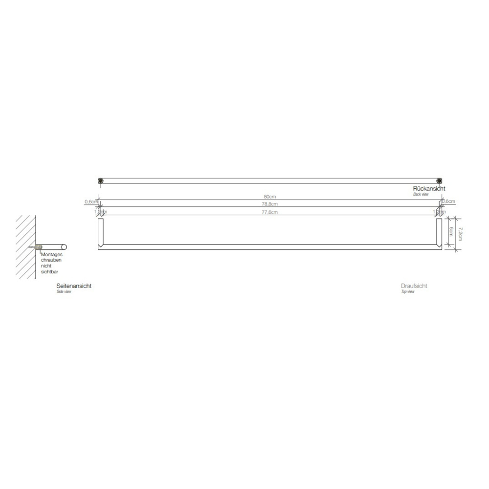 Держатель для полотенца Decor Walther Mikado (0521011), латунь