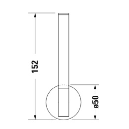 Держатель запасного рулона Duravit Starck T (0099394600) черный