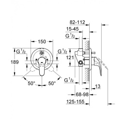 Смеситель для душа Grohe Euroeco New 32747000 хром