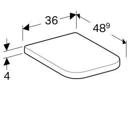 Geberit Renova Compact 572180000 Сиденье с крышкой, для унитаза