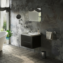 Kerasan Waldorf 925631 База подвесная под раковину 80см, с 2-мя ящиками, цвет Nero matt