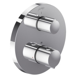 Фото Смеситель термостатический Jacob Delafon Round E75386-CP, для душа, внешняя часть
