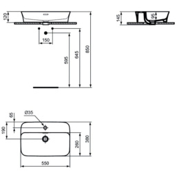 Раковина Ideal Standard E139301 IPALYSS