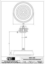 Фото Верхний душ Gessi Cono (45150#031) хром