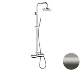 Фото Душевая система Remer Minimal (N37RX7MMM20NPO) никель матовый брашированный