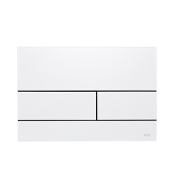 TECEsquare II Панель смыва, металл, цвет белый матовый