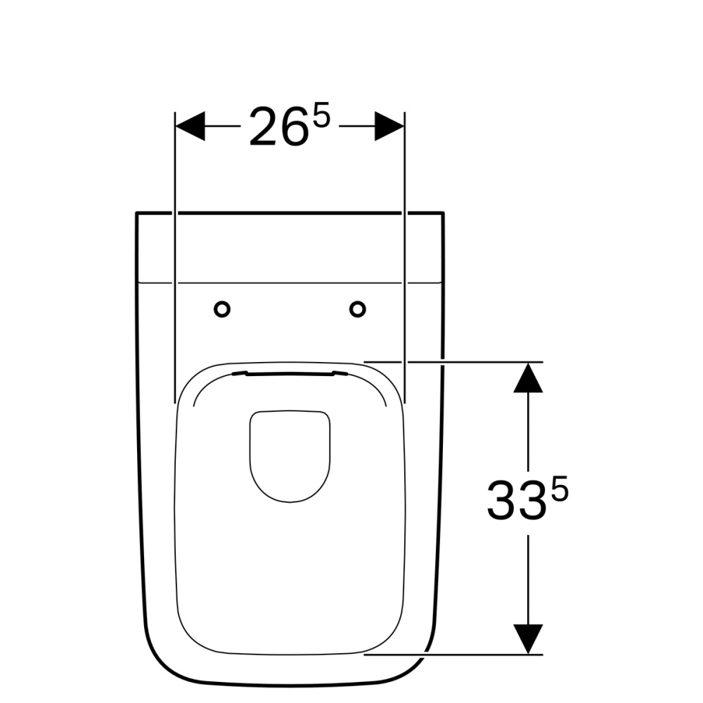 Подвесной унитаз Geberit iCon Square 201950000 безободковый