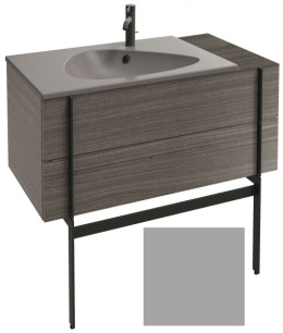 Тумба под раковину Jacob Delafon Nouvelle Vague 100 EB3031-M77, с выступом, цвет - пепельный матовый