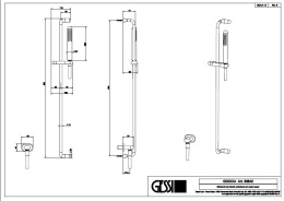 Душевой гарнитур Gessi Goccia (33642#031) хром