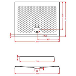 Поддон ArtCeram Texture (PDR017 30 00) зеленый