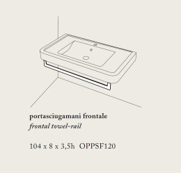 Ceramica CIELO Opera OPPSF120 - Полотенцедержатель для раковины OPC120 (хром)