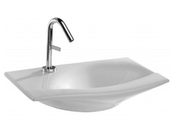 Раковина Jacob Delafon Stillness E1302-00, 60 х 40 см, с отверстием для смесителя и донного клапана