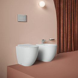 Фото Биде, Artceram, File 2.0 FLB003 05 00 подвесной, шг 370*520, Saniglaze, цвет-белый матовый